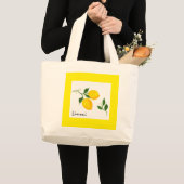 Limoni - Lemons & Leaves Canvas tas (Voorkant (product))