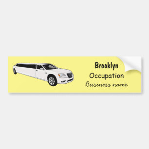 Limousine cartoon illustratie bumpersticker