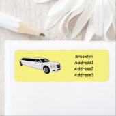 Limousine cartoon illustratie etiket (Insitu)