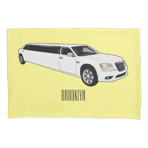 Limousine cartoon illustratie kussensloop