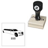 Limousine cartoon illustratie 	rubberstempel (Gestempeld)