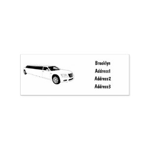 Limousine cartoon illustratie rubberstempel