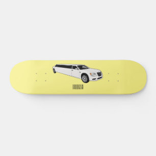 Limousine cartoon illustratie skateboard
