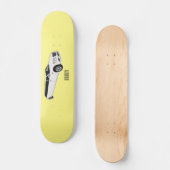 Limousine cartoon illustratie skateboard (Voorkant)