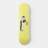Limousine cartoon illustratie skateboard (Voorkant)