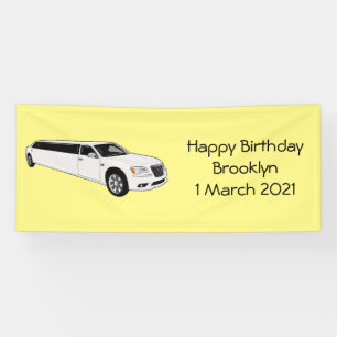 Limousine cartoon illustratie spandoek