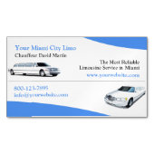 Limousine Driver Magnetisch Visitekaartje (Voorkant)