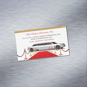 Limousine Driver Magnetisch Visitekaartje
