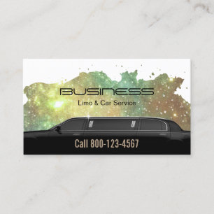 Limousine Limo & Auto Service Glam Glitter Visitekaartje