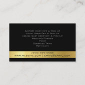 Limousine, Limo, Carte De Ville, Service De Conduc (Dos)