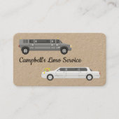 Limousine limousine limousine visitekaartje (Voorkant)