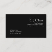 Limousines Limo Car Services Driver Visitekaartje (Achterkant)