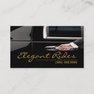 Limousines Limo Car Services Driver Visitekaartje