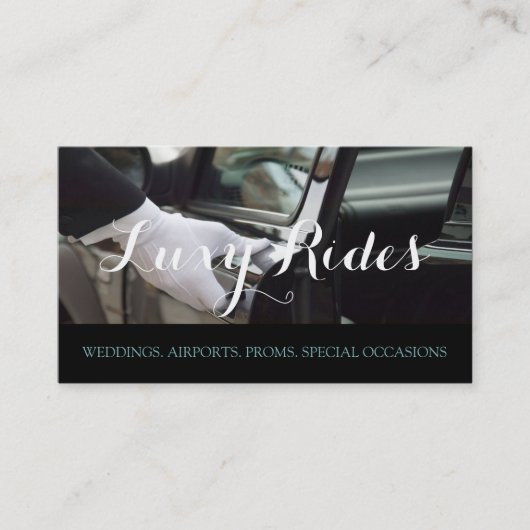 Limousines, Limo Services, Carte de visite de cond (Devant)