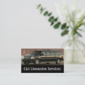 Limousines, Limo Services, Carte de visite de cond (Debout devant)