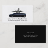 Limousines, Limo Services, Carte de visite de cond (Devant / Derrière)