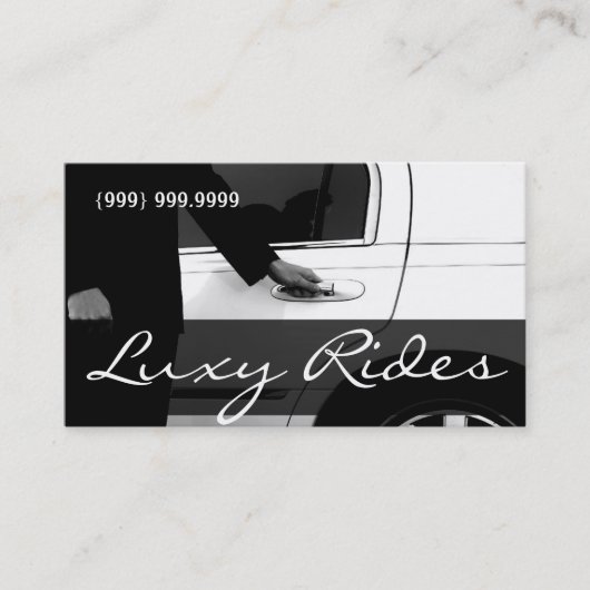 Limousines Limo Services de voiture Carte de visit (Devant)