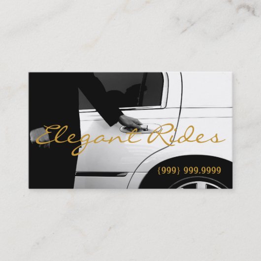 Limousines Limo Services de voiture Carte de visit (Devant)
