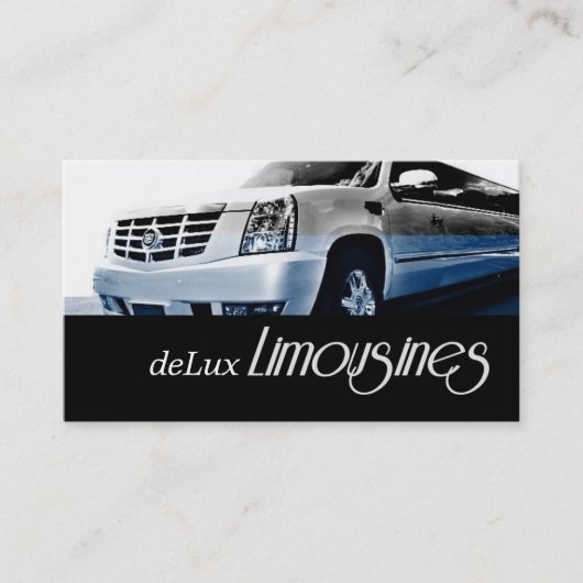 Limousines, Limo Services, Driver Carte de visite (Devant)