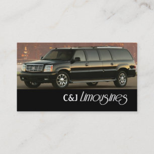 Limousines, Limo Services, Driver Carte de visite