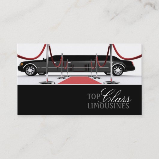 Limousines, Limo Services, Driver Carte de visite (Devant)