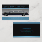 Limousines, Limo Services, Driver Carte de visite (Devant / Derrière)