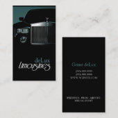 Limousines, Limo Services, Driver Carte de visite (Devant / Derrière)