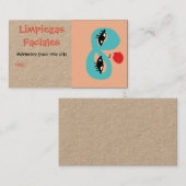 limpiezas faciales, carte de visite (Devant / Derrière)