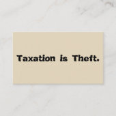 L'imposition est vol : Carte de bout (Devant)