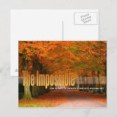 L'Impossible carte postale Motivative (Devant / Derrière)