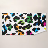 L'impression de léopard coloré, cartouche d'animal (Serviette de bain)