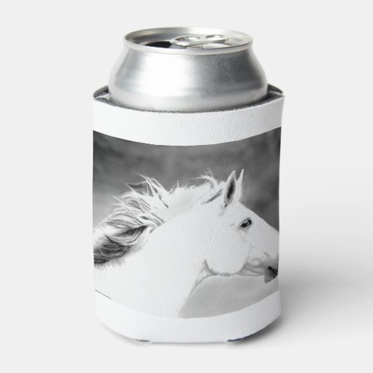 LIN26BW-mane in de Wind.tif Blikjeskoeler (Blikje Voorkant)