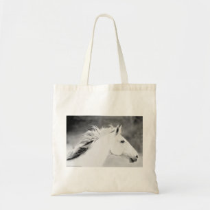 LIN26BW-mane in de Wind.tif Tote Bag