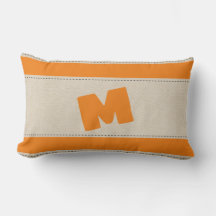 Lin Look Stripes Ajouter un Coussin de monogramme