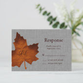 Lin orange monogramme RSVP (Debout devant)