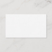 Lin Plain Simple Script Consultant Carte de visite (Dos)