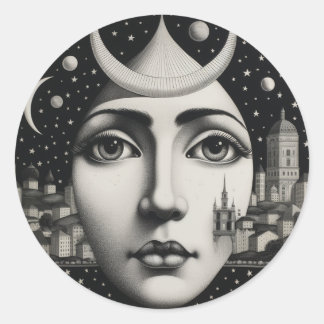 Lina Cavalieri Mijn stijl Ronde Sticker