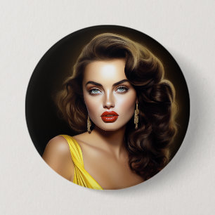Lina - Super Model Latina! Ronde Button 7,6 Cm