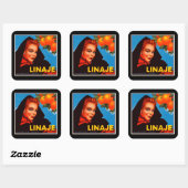 Linaje Citrus Vierkante Sticker (Vel)