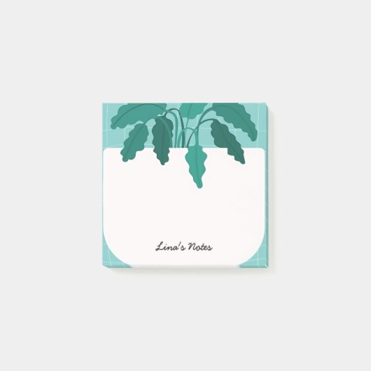 Lina's Notes - Botanical Plant Pot Sticky Notes (Voorkant)