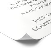 Linate Night Diapers Butterfly-teken Poster (Hoek)