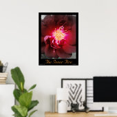 L'incendie intérieur - Poster photo Rose rouge (Bureau à domicile)