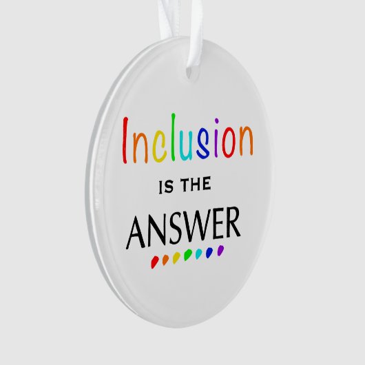 L'inclusion est la réponse - Sensibilisation à la  (devant)