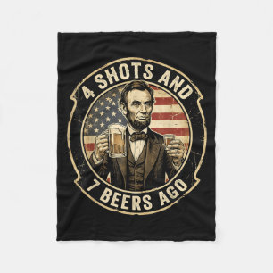 Lincoln 4 Shots en 7 Bieren Ago Drankfeestje Fleece Deken