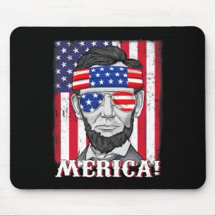 Lincoln 4th of juli Amerikaanse vlag jongens Kinde Muismat