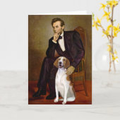 Lincoln - Amerikaanse windhond Kaart (Gele Bloem)