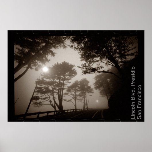 Lincoln Blvd, Poster de Presidio SF Sidelabel (Devant)