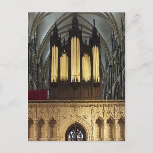 Lincoln Cathedral, Brits briefkaart (Voorkant)