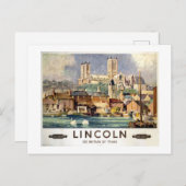  Lincoln Cathedral - Britse spoorwegen Briefkaart (Voorkant / Achterkant)