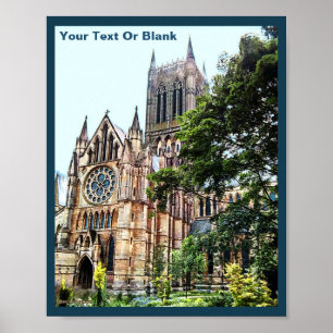 Lincoln Cathedral Grocery Bag Poster